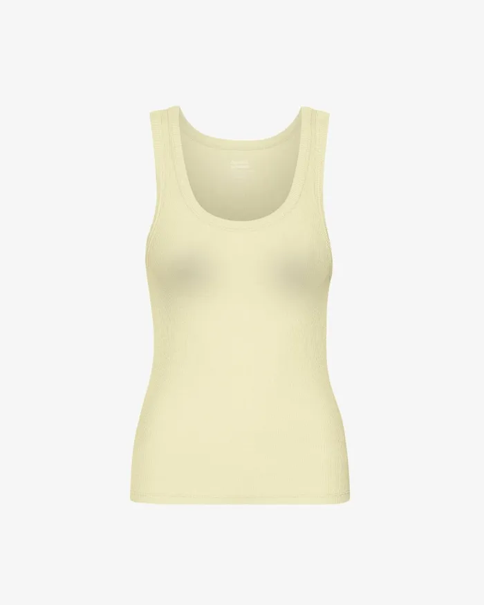 Women Tank Tops Colorful Standard Women Organic Rib Tank Top Soft Yellow