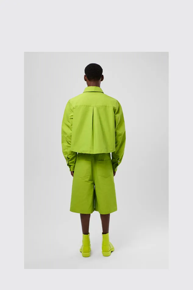 Women Tech Shorts Green CottonNylon Shorts Camper TrousersandShorts Women Tech Shorts Green CottonNylon Shorts Camper TrousersandShorts
