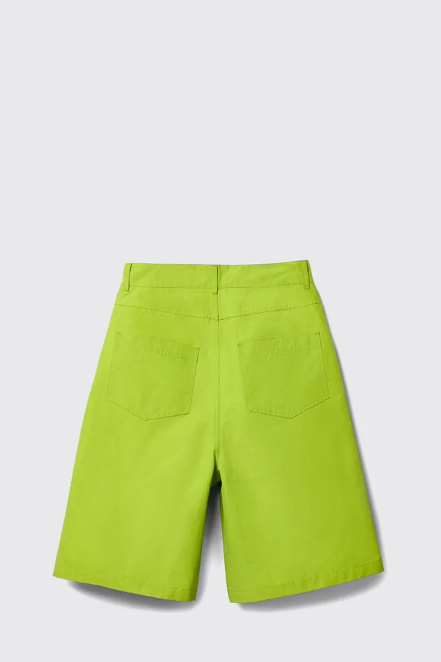 Women Tech Shorts Green CottonNylon Shorts Camper TrousersandShorts Women Tech Shorts Green CottonNylon Shorts Camper TrousersandShorts