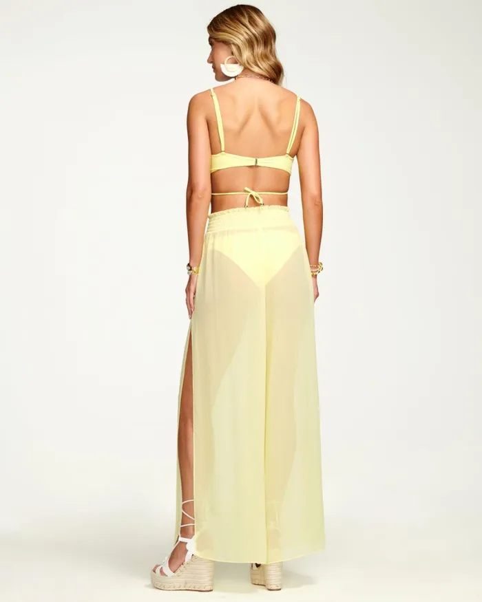 Women Textured Athena Palazzo Pant White Ramy Brook Swimwear Women Textured Athena Palazzo Pant White Ramy Brook Swimwear