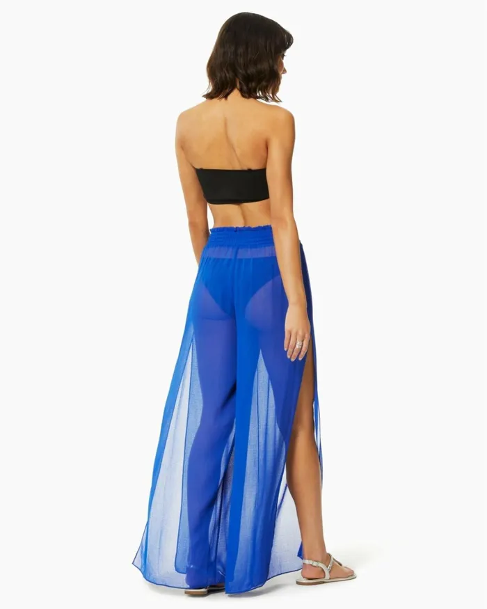 Women Textured Athena Palazzo Pant White Ramy Brook Swimwear Women Textured Athena Palazzo Pant White Ramy Brook Swimwear