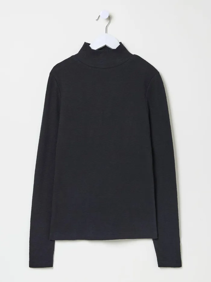 Women Tops and TShirts Fat Face Callie Black High Neck Top Women Tops and TShirts Fat Face Callie Black High Neck Top