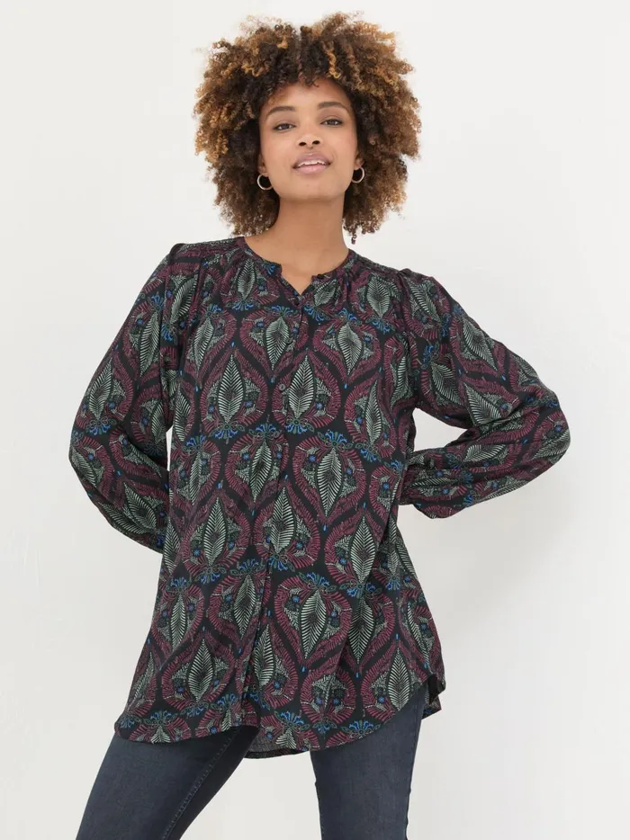 Women Tops and TShirts Fat Face Multi Lizzie Tunic Top