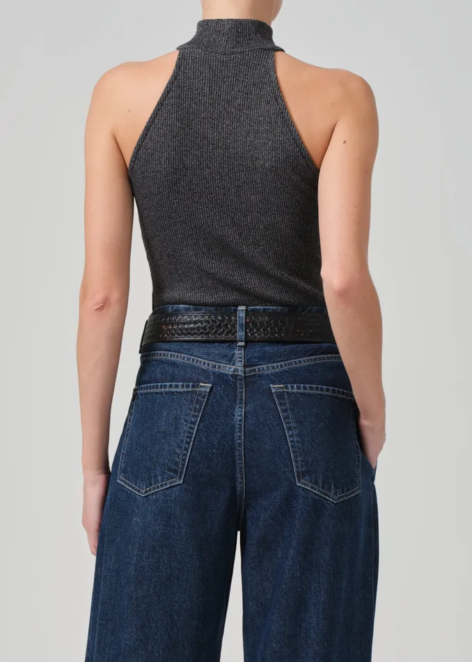 Women Tops Citizens Of Humanity Dani Sleeveless Mock Neck In Black