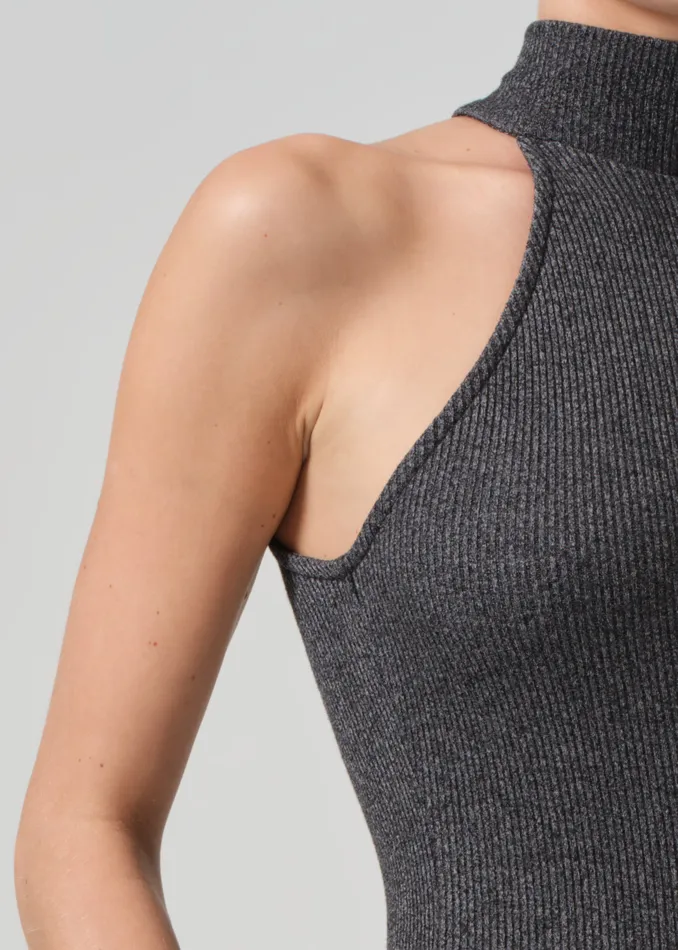 Women Tops Citizens Of Humanity Dani Sleeveless Mock Neck In Black
