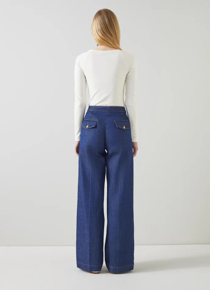Women Tops LKBennett Anabella Cream Top With LENZING ECOVERO Viscose Ivory