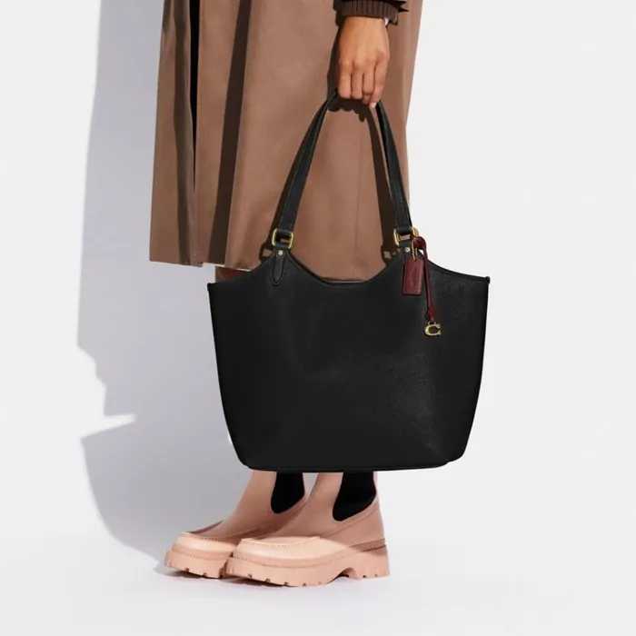 Women Totes and Carryalls Coach Day Tote Brassblack