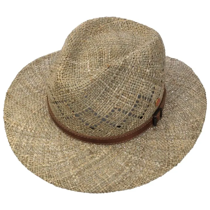 Women Traveler Hats Mayser Desco Seagrass Straw Hat With Leather Strap Nature Women Traveler Hats Mayser Desco Seagrass Straw Hat With Leather Strap Nature