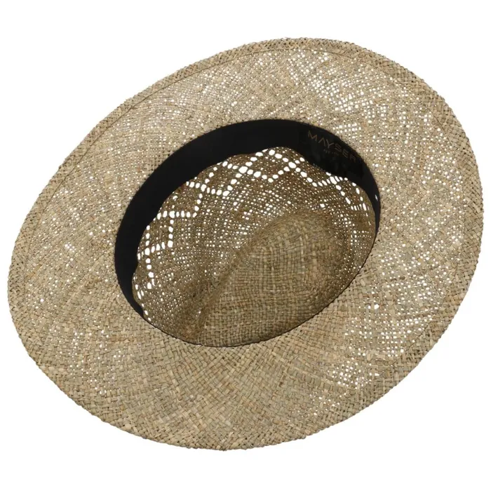 Women Traveler Hats Mayser Desco Seagrass Straw Hat With Leather Strap Nature Women Traveler Hats Mayser Desco Seagrass Straw Hat With Leather Strap Nature
