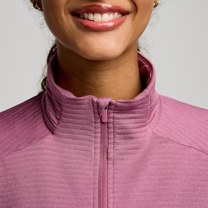 Women Triumph 3d 12 Zip Viola Heather Saucony Jackets