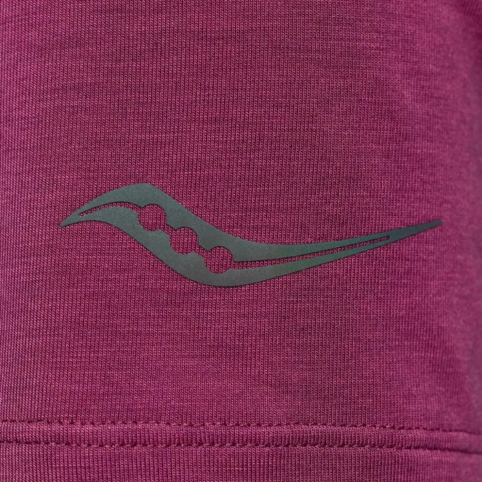 Women Triumph Short Sleeve Plum Saucony Tops