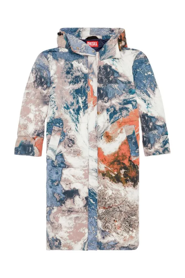 Women WTakryCmf Bluewhite Diesel Outerwear And Jackets