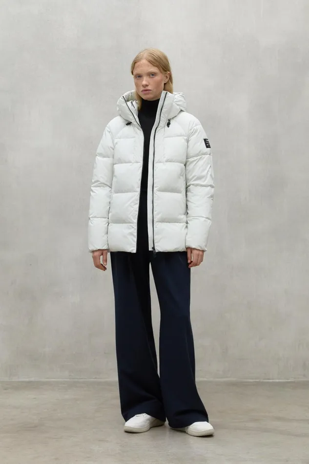 Women White Fuji Jacket Ecoalf Coats And Jackets