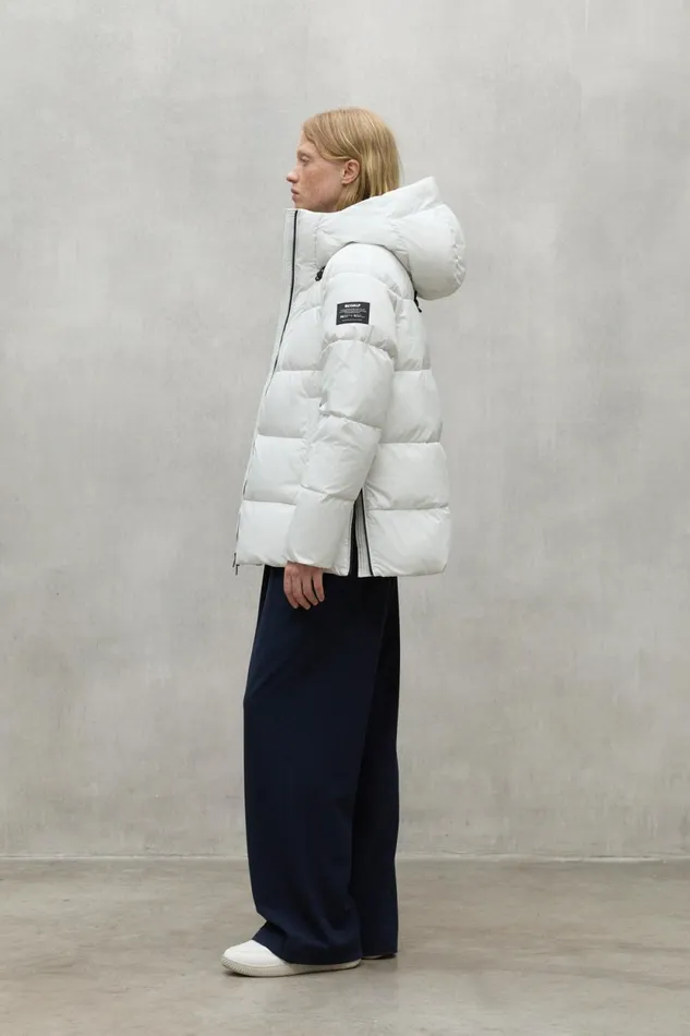 Women White Fuji Jacket Ecoalf Coats And Jackets