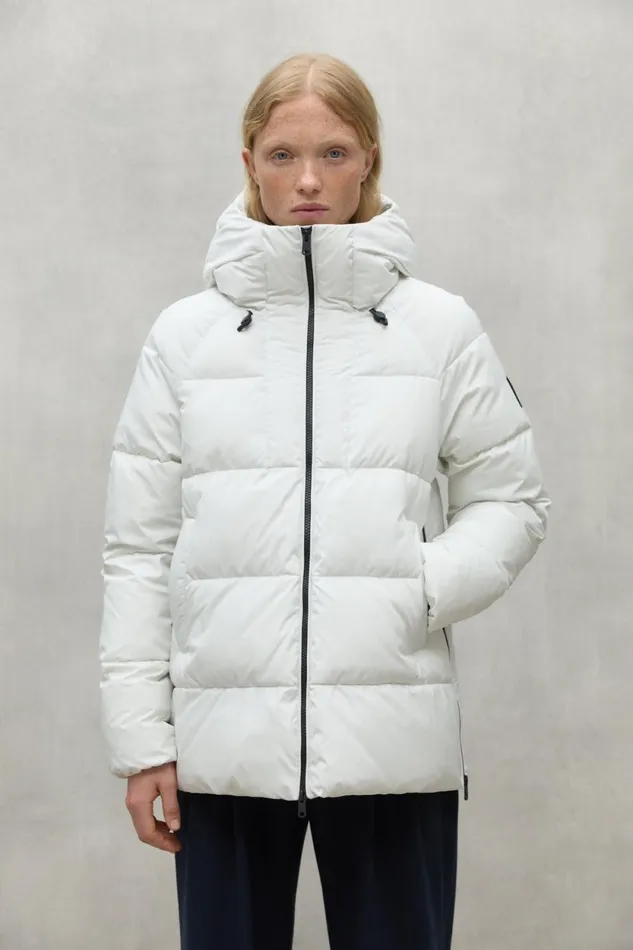 Women White Fuji Jacket Ecoalf Coats And Jackets