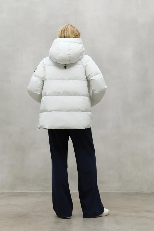 Women White Fuji Jacket Ecoalf Coats And Jackets