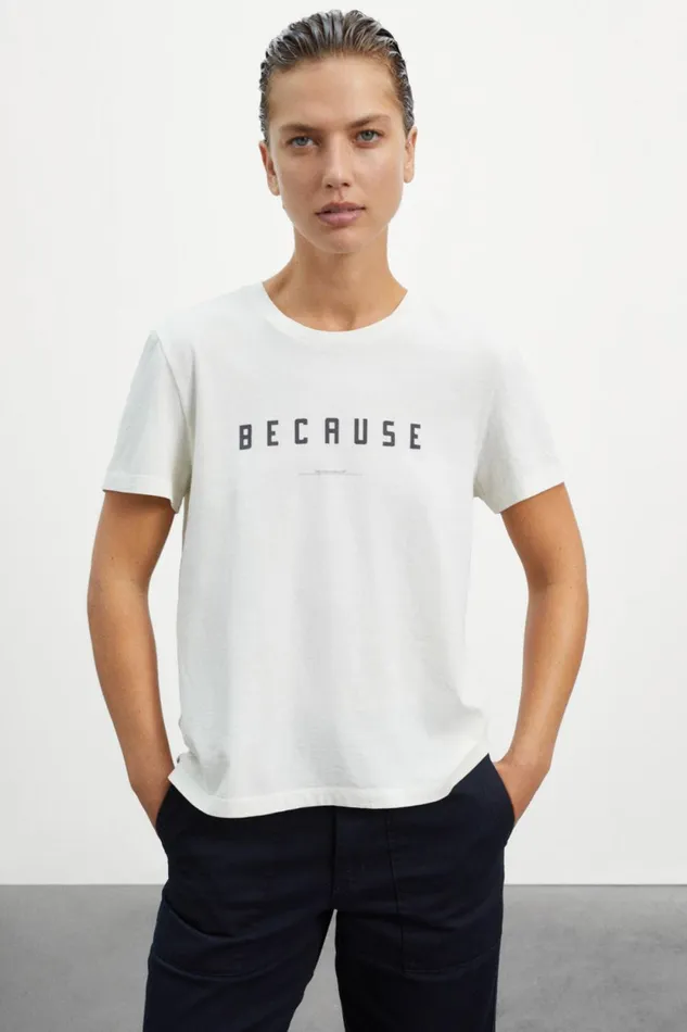 Women White Perth TShirt Ecoalf TShirts