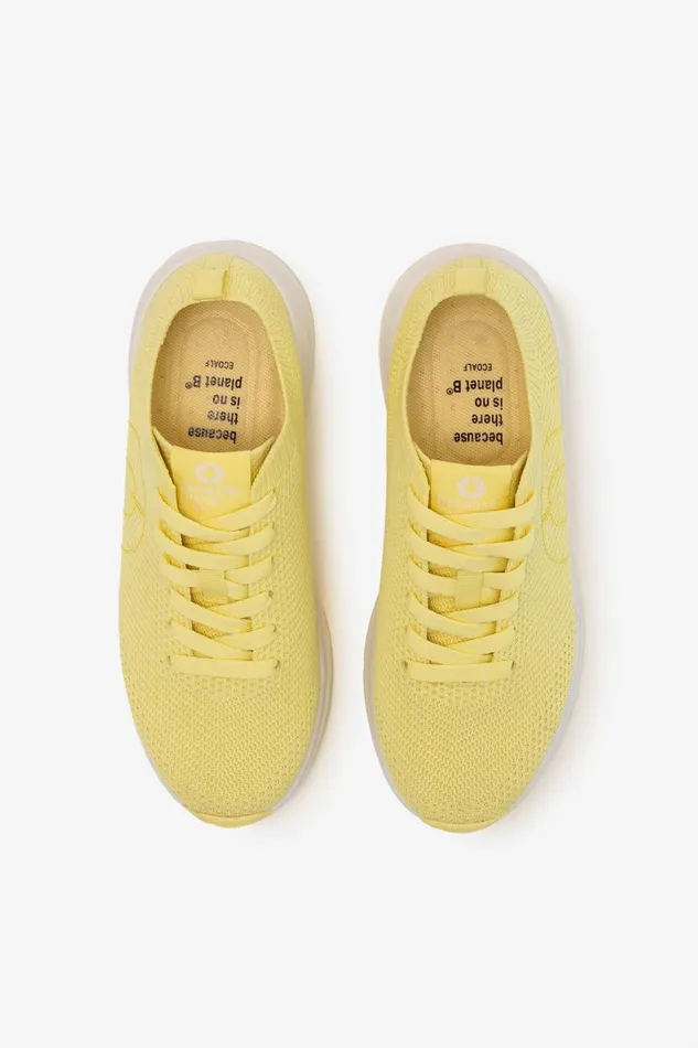 Women Yellow Conde Knitted Trainers Ecoalf Sneakers
