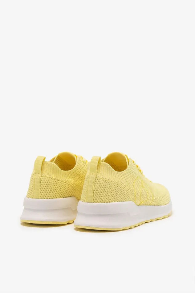 Women Yellow Conde Knitted Trainers Ecoalf Sneakers