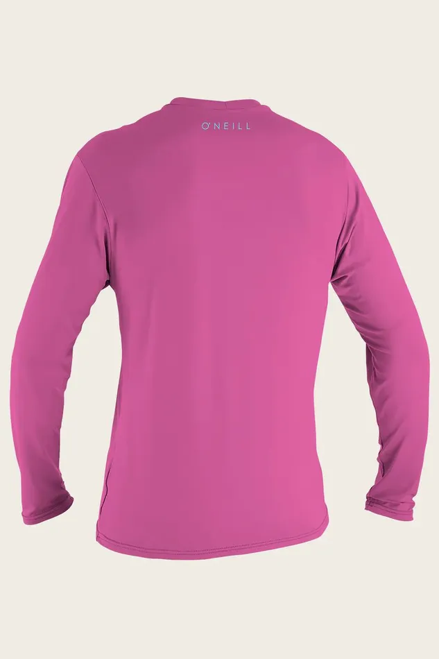 YOUTH BASIC SKINS 30 LS SUN SHIRT Fox Pink Kids O039NEILL Youth Wetsuits