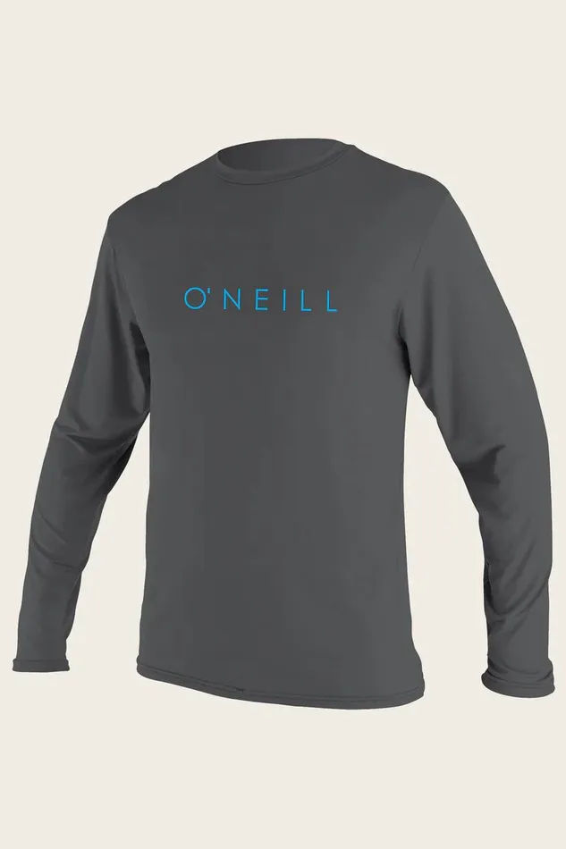 YOUTH BASIC SKINS 30 LS SUN SHIRT Smoke Kids O039NEILL Youth Wetsuits