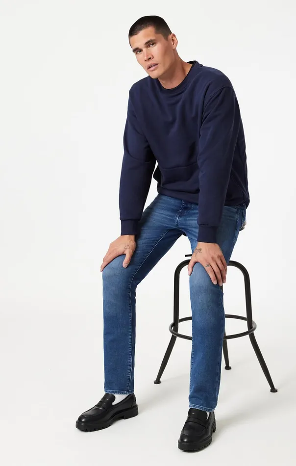 Zach Straight Leg In Mid Tonal Active Comfort Men Mavi Jeans Denim
