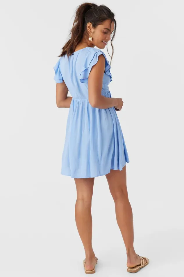 ZAINA SOLID SHORT DRESS Hydrangea Women O039NEILL Clothing