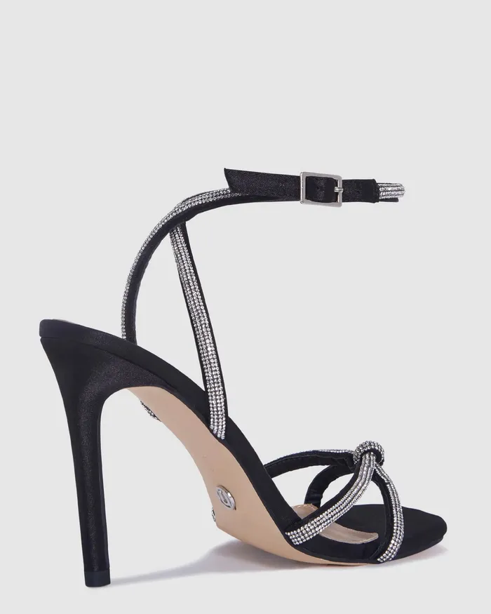 ZARAH Black Satin Women Stilettos NOVO Shoes