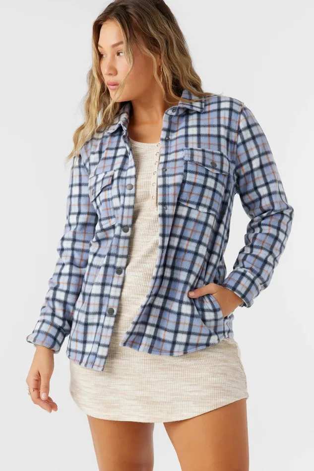 ZUMA SUPERLEECE FLANNEL SHIRT Infinity Women O039NEILL Clothing
