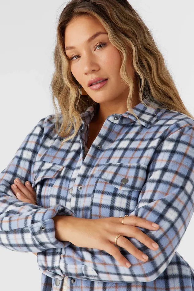 ZUMA SUPERLEECE FLANNEL SHIRT Infinity Women O039NEILL Clothing