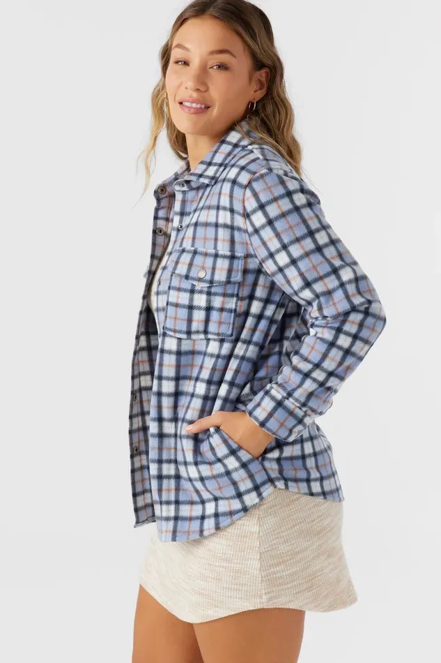 ZUMA SUPERLEECE FLANNEL SHIRT Infinity Women O039NEILL Clothing
