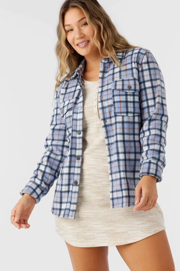 ZUMA SUPERLEECE FLANNEL SHIRT Infinity Women O039NEILL Clothing