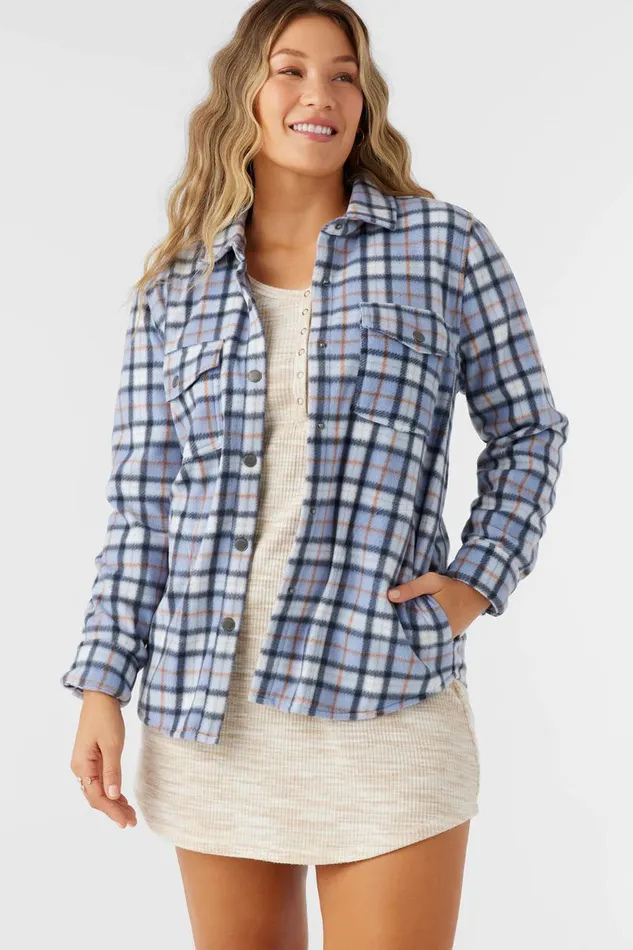 ZUMA SUPERLEECE FLANNEL SHIRT Infinity Women O039NEILL Clothing